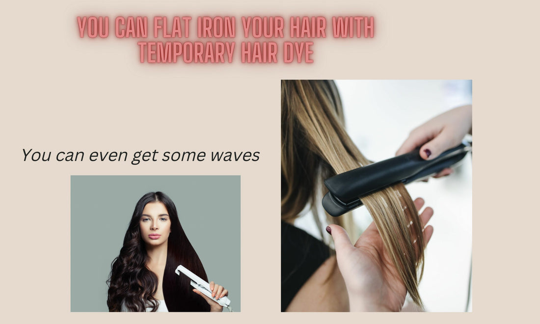 Can you straighten your hair with temporary hair color?| Important Tips