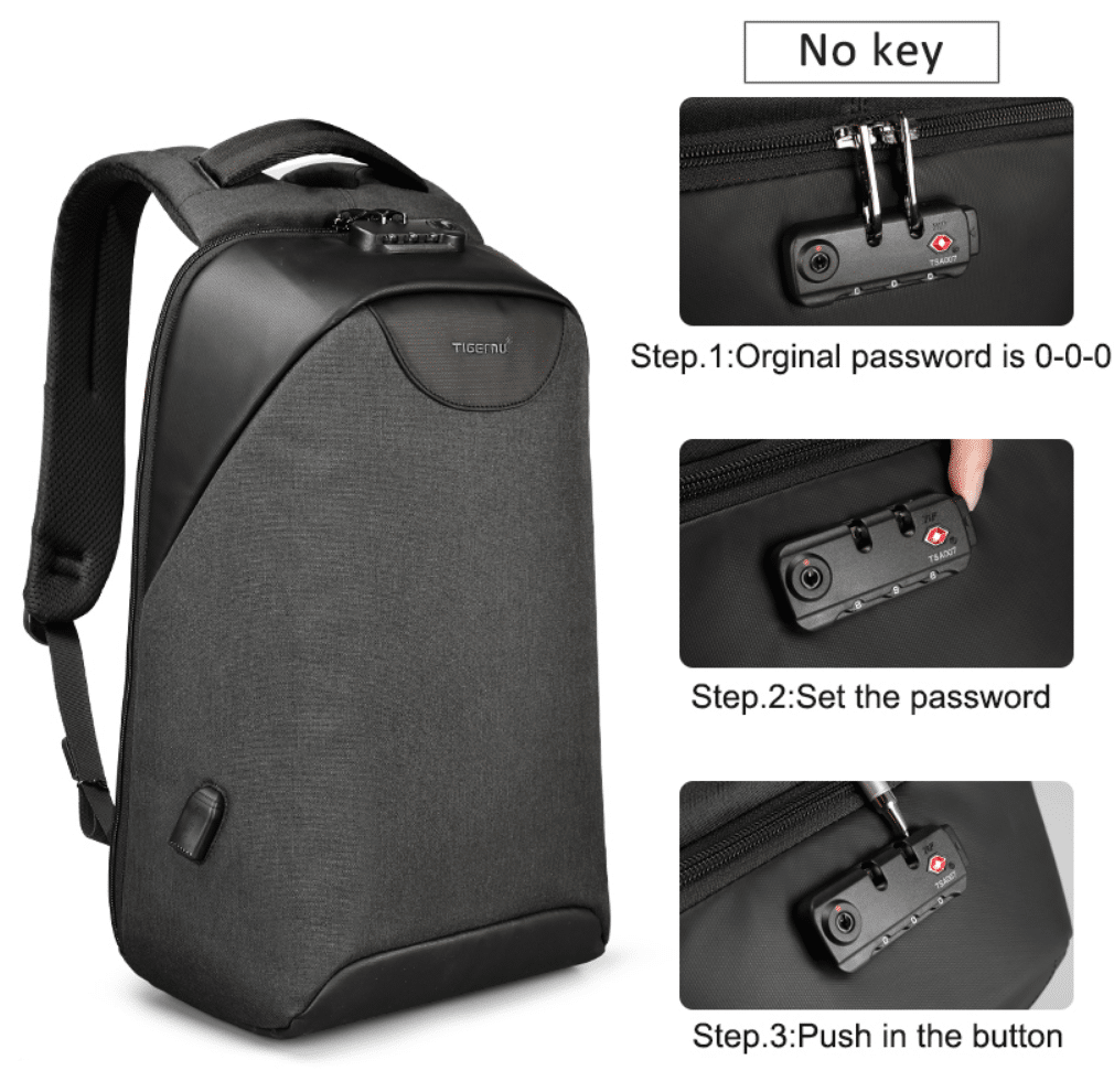 anti theft backpack