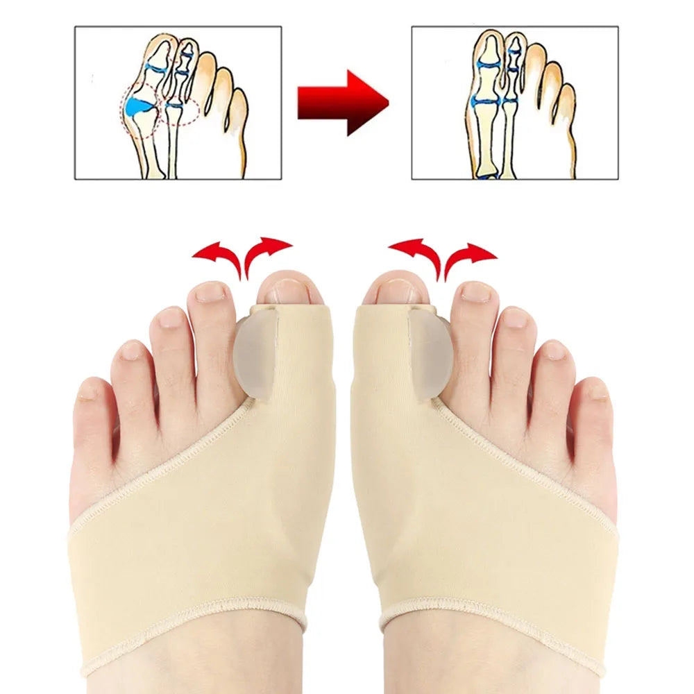 Toe Separator & Bunion Corrector Pedicure Sock