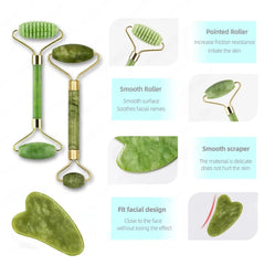 Gua Sha Jade Face Massager Roller