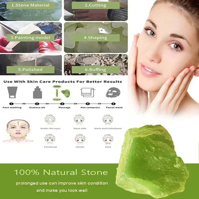 Natural Jade Gua Sha Face Massager