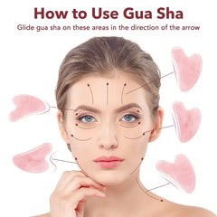 Natural Stone GuaSha Jade Facial Massage Tools