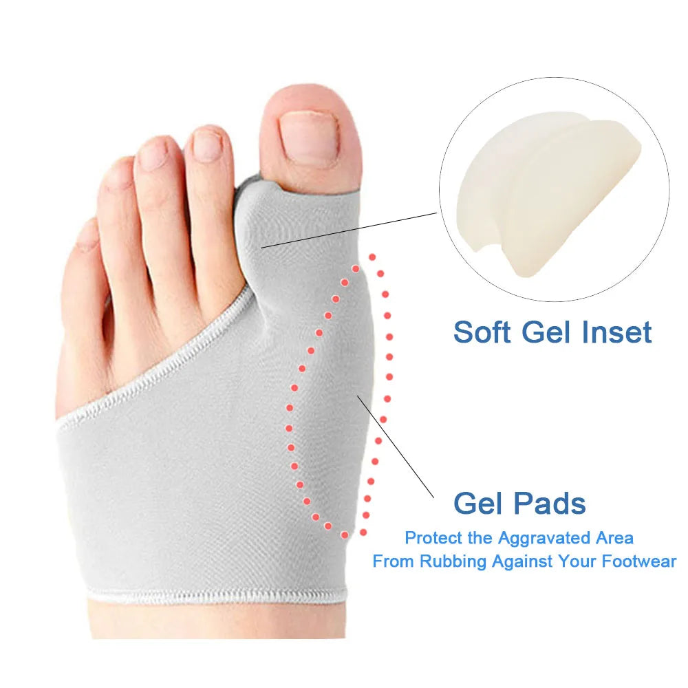 Toe Separator & Bunion Corrector Pedicure Sock